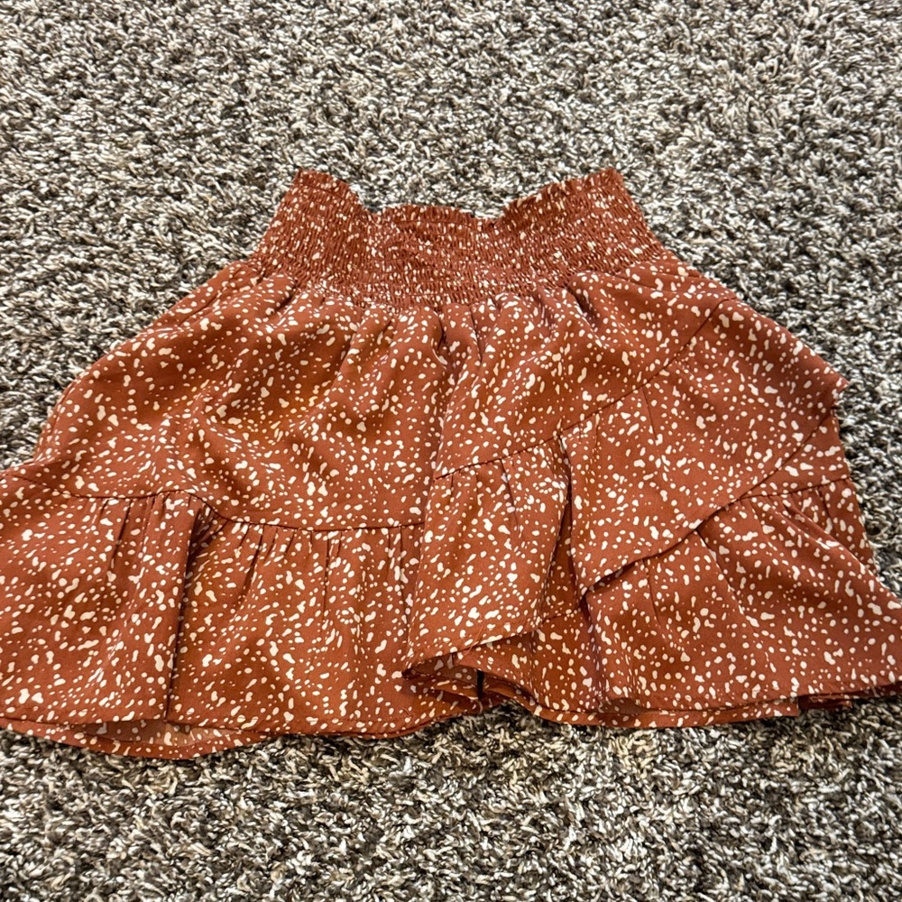 Altar'd State Rust and White Skirt